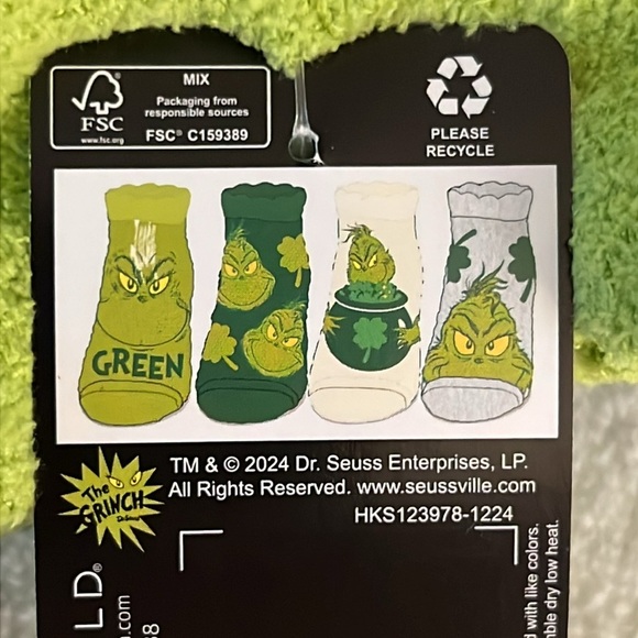 Dr. Seuss Green Casual Socks - Picture 3 of 4